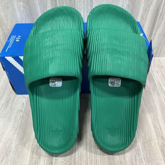 Adidas Adilette 22 Unisex Slip-On Slides Sandals Bold Green IF3661 Men’s Sz 11 - Picture 3 of 6